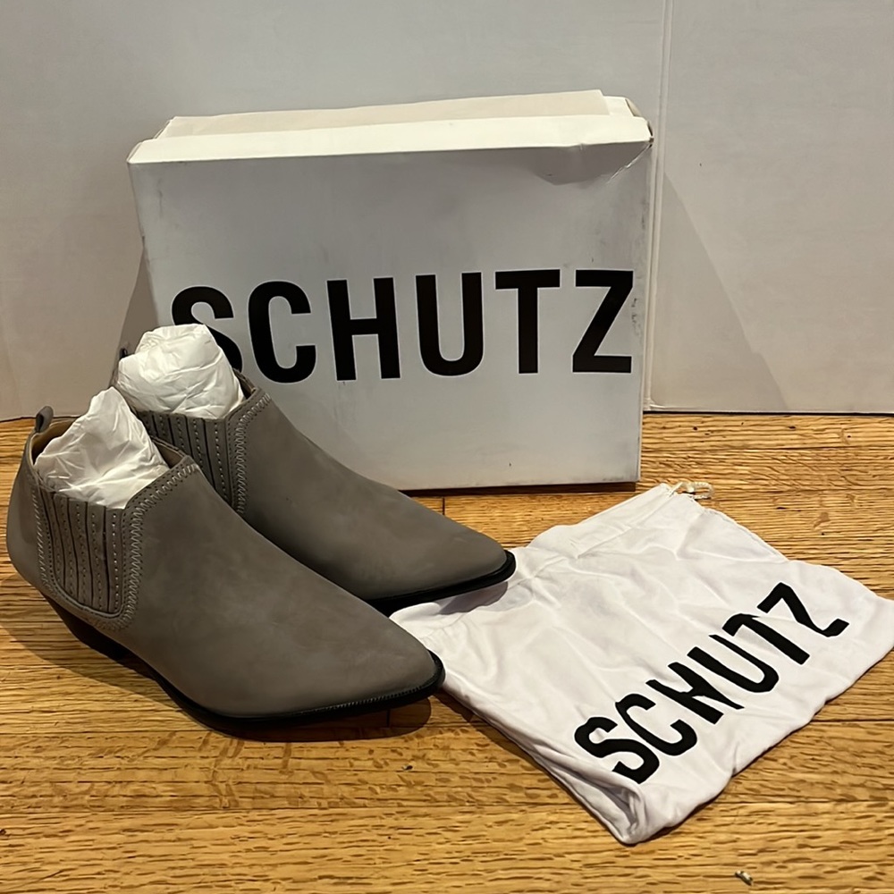 COPY - Schultz S-Jaqueline Ankle Boots Low Top Slip On Suede Pointed Toe